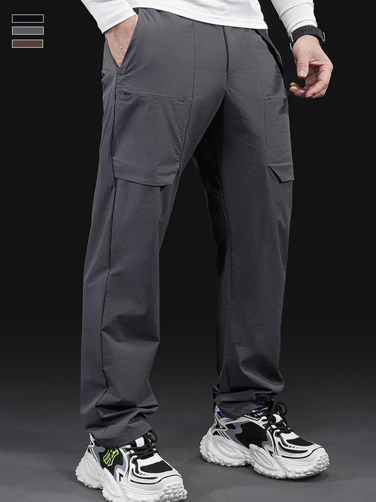 

Осенние мужские спортивные повседневные американские брюки, свободные прямые повседневные брюки, комбинезоны, универсальные брюки для бега для тренажерного зала, фитнеса и тренировок