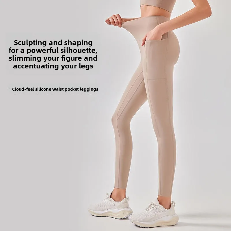 

Women's Yoga Pants Naked Sensation Sl Slim High Elastic Waist Lift Butt Pilates Running Sports Fitn Pants