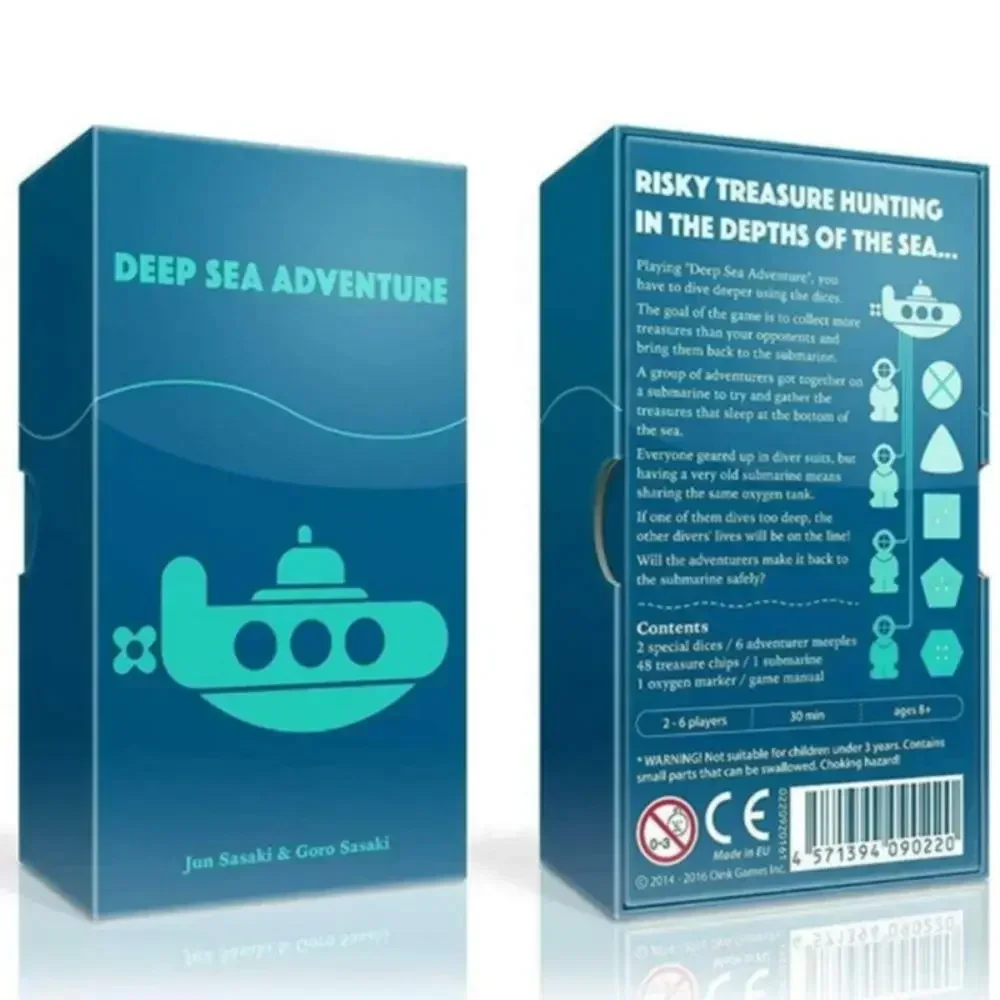 

Настольная игра Deep Sea Adventure and SCOUT / dokojong для 2-6 игроков, семейная вечеринка, лучший подарок для детей, забавная английская игра