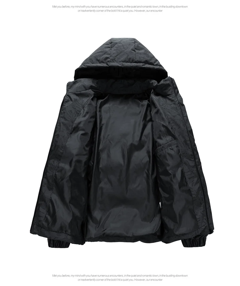 شحن مجاني الشتاء الرجال سترة الخريف الدافئة موضة سميكة مبطن السترات مقنعين معاطف عادية الذكور يندبروف الصلبة أبلى