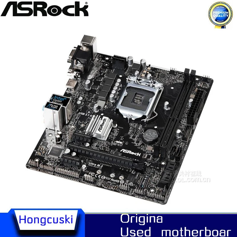 Imagem -03 - para Asrock B360m-hdv Usado Original Placa-mãe Soquete Lga 1151 Ddr4 B360 Desktop Placa-mãe