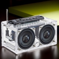 DIY Electronic Kit New Bluetooth Speaker Kit with FM Radio 87.5-108MHZ DIY Soldering Project Practice Solder Assembly TF U Disk
