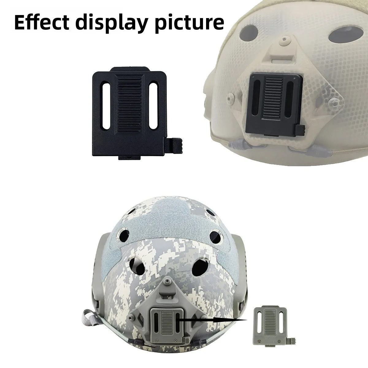 Tactical Fast Helmet NVG Mount Adapter Night Vision Device Adapter Headlight Wearing Base Airsoft Helmets Accessories
