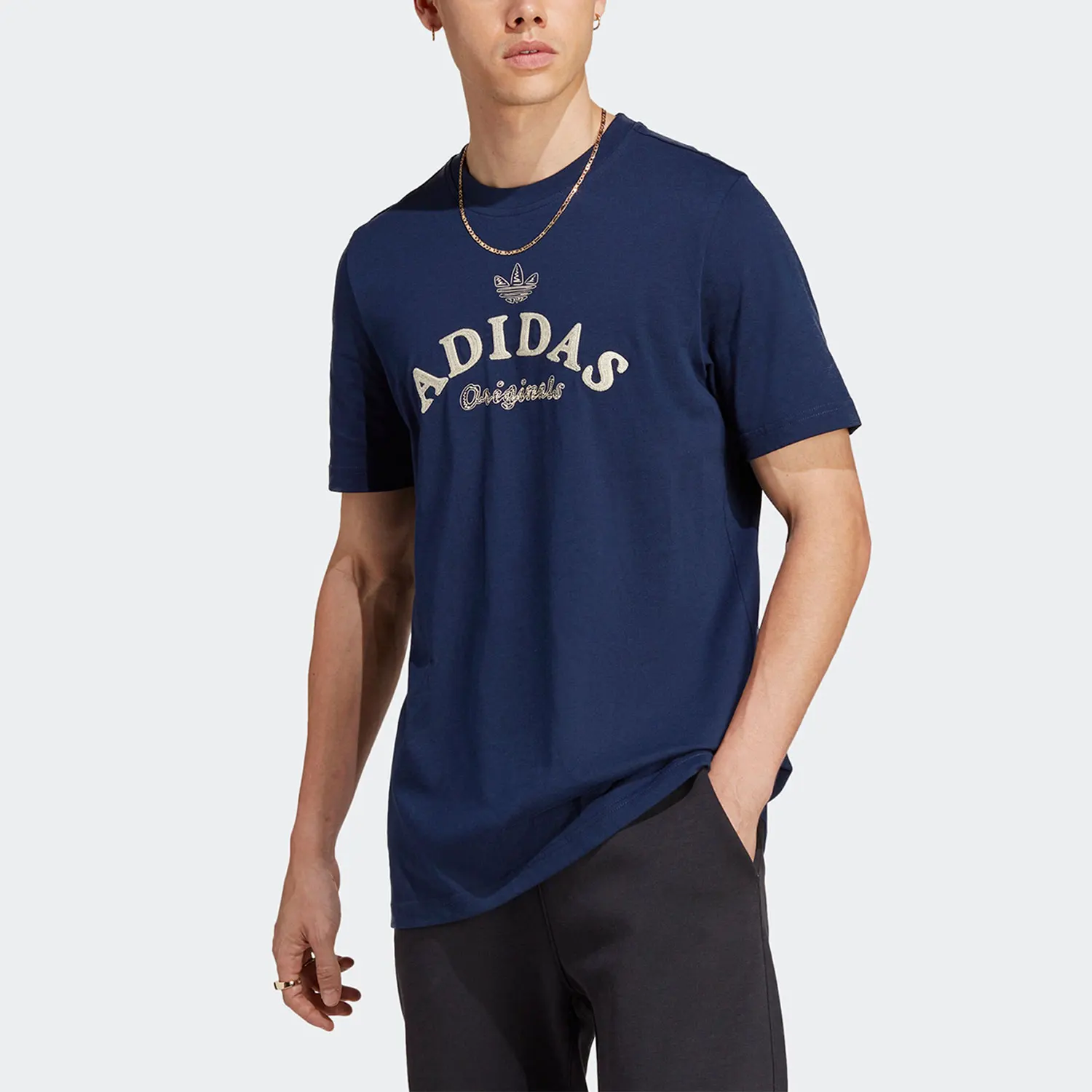 

Adidas Authentic Three Leaves HTA TEE Men's Sports Short Sleeve T-Shirt IC5764