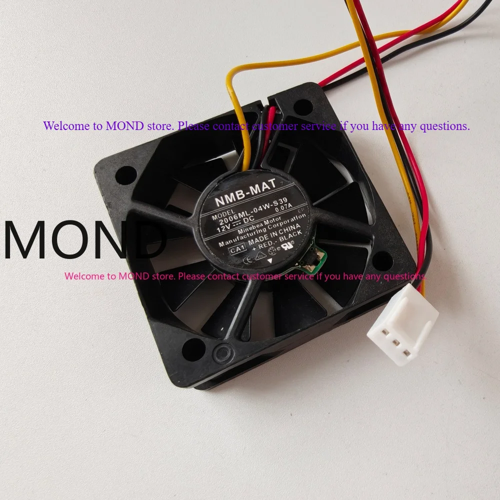 2006ML-04W-S39 Server Fan for NMB NMB-MAT High Air Flow Axial CPU Power Supply Inverter Cooling Fan 5010 5CM 12V 0.07A