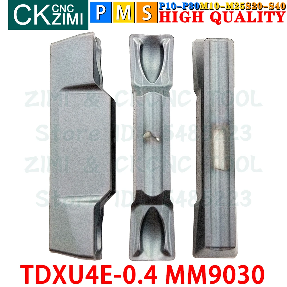 TDXU4E-0.4 MM9030 TDXU4E 0.4 Carbide Inserts Cutting Grooving Inserts Tools TDXU CNC Parting Metal Lathe Milling Turning Tools