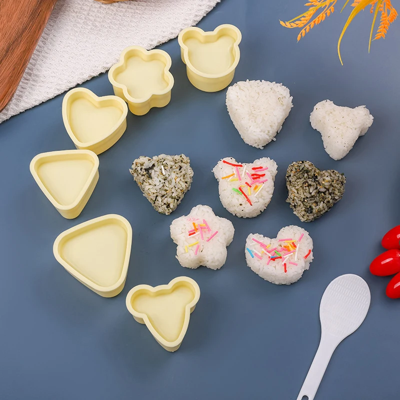 New DIY Sushi Mold Onigiri Rice Ball Food Press Triangular Sushi Maker Mold Japanese Home Kitchen Bento Accessories Tools