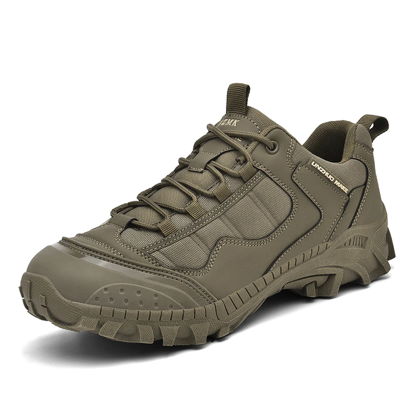 

Outdoor Hiking Shoes Men Lace-up Anti-slip Thick-soled Durable High-top Ankle Boots Men Flat Breathable Casual Sports Shoes Men
