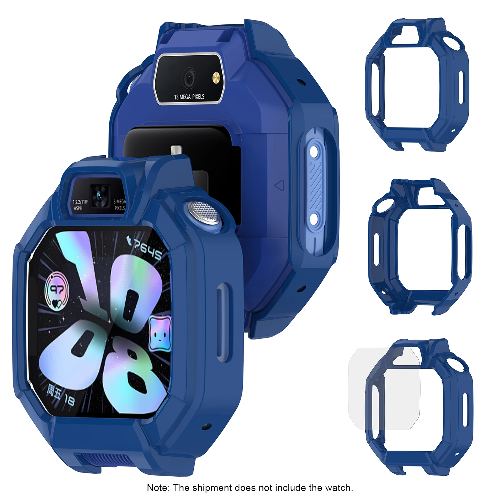 Huawei Smartwatch Watch Fit - Halfgesloten PC-beschermhoes voor Huawei Watch KIDS