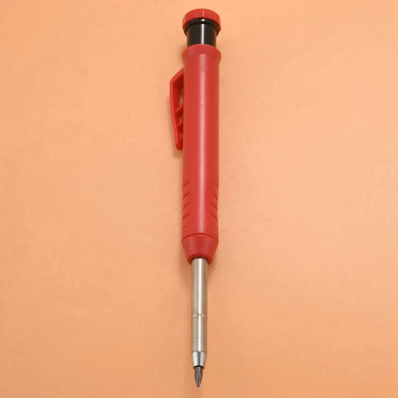 قلم رصاص ميكانيكي مع مبراة متكاملة ، علامة ثقب عميق ، خشب ممتاز ، معدن ، حجر I الحفر ، 2X