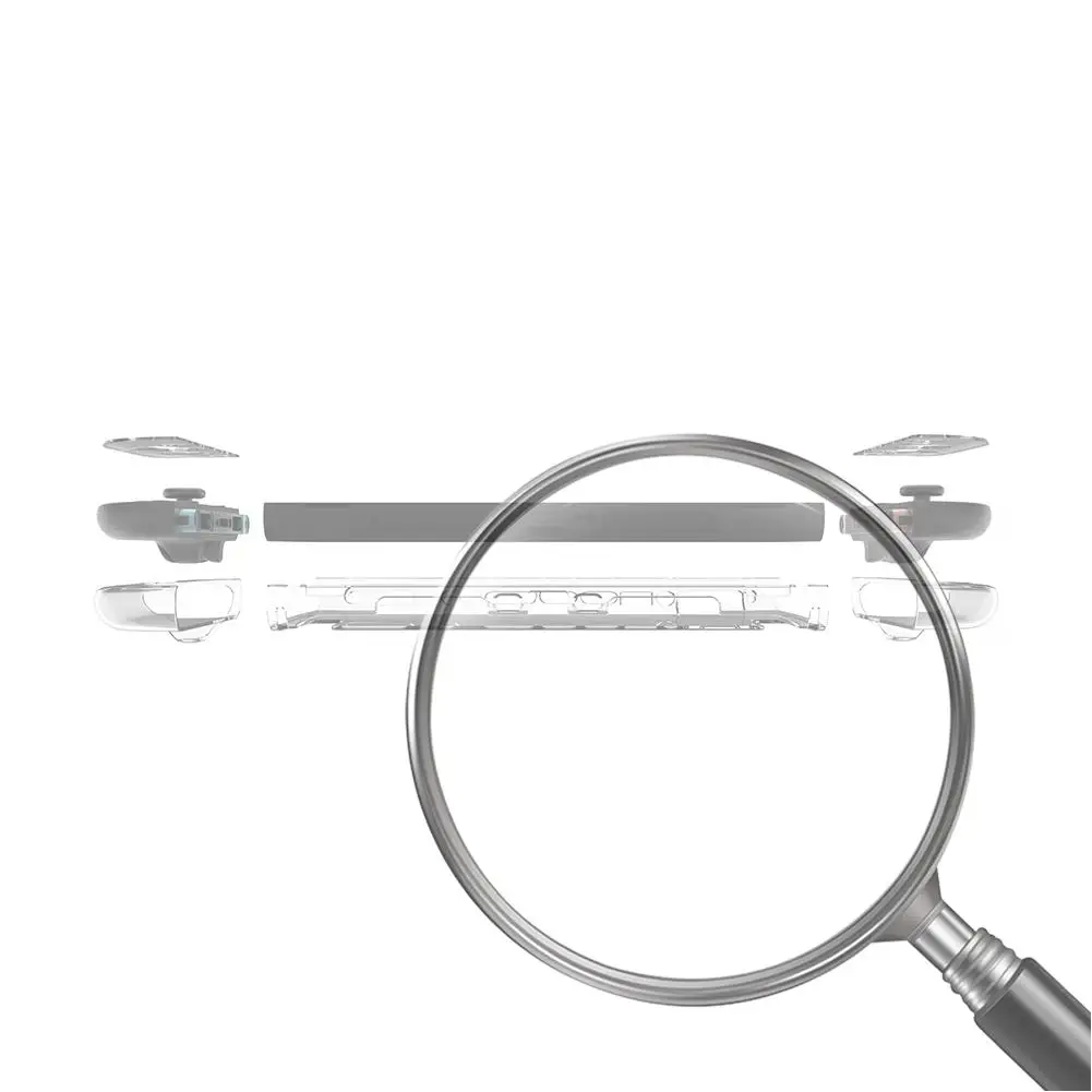 

For Nintendo for Switch 2 Detachable PC Transparent Case Shell Anti-Scratch Game Console Case Anti-Drop for Switch 2 Accessories