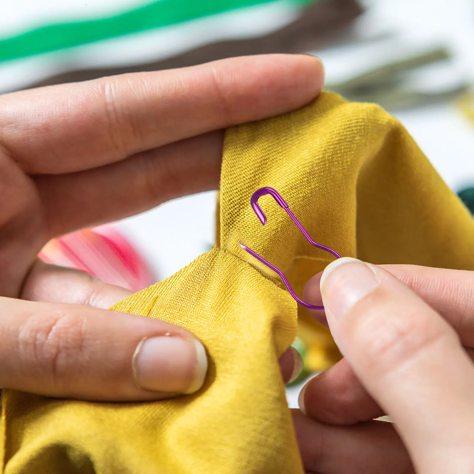 

100pcs Pins Design Assorted Colors Durable Iron Material Sewing Dressmaking Mixed Color Pins