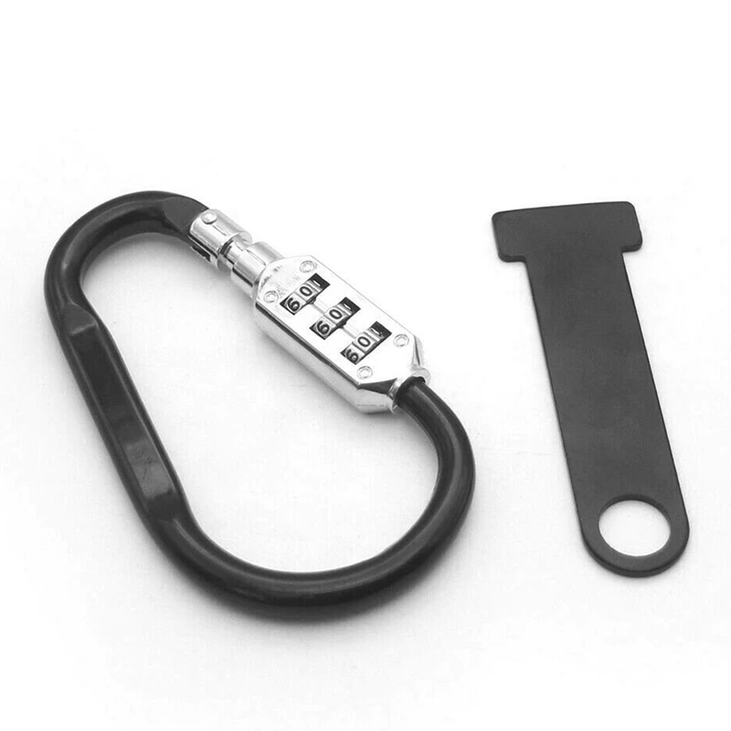 4X Motorcycle Helmet Lock Anti-Theft Open Face Helmet Lock Fastener + T-Bar For Racing Motorbike Bike Helmet Lock image 4