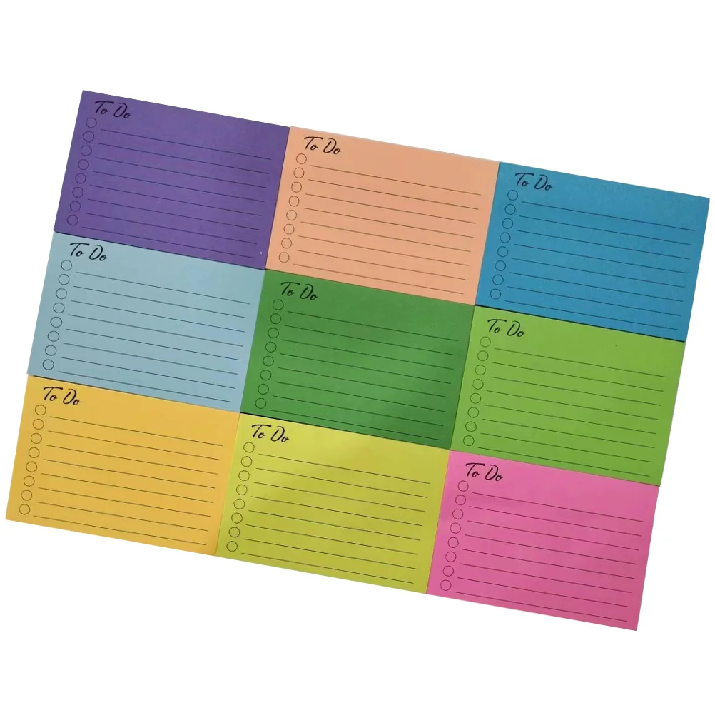 

1pcs Colorful Adhesive Stationery Pads Paper Student Use Multi Stickers Self Adhesive Memo Office School