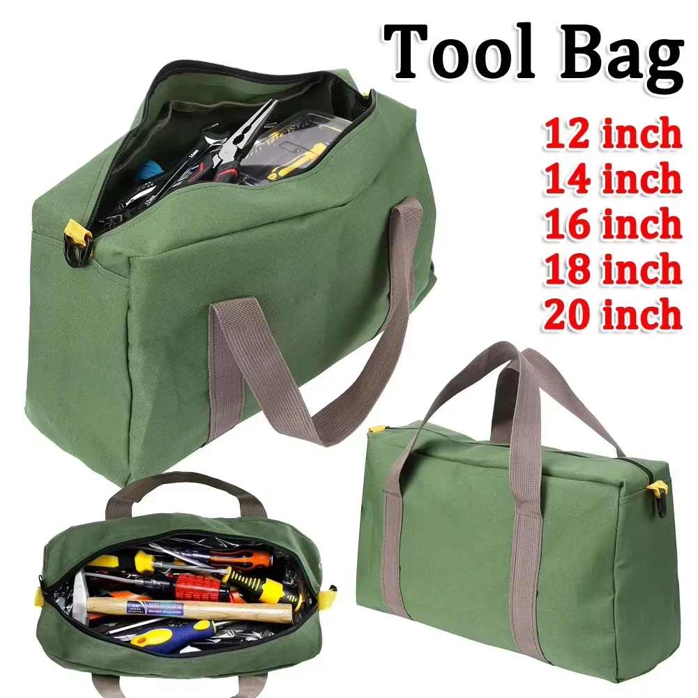 Oxford Fabric Tool Storage Tote Bag for Wrenches Screwdrivers and Measuring Tools - Waterproof Portable Design