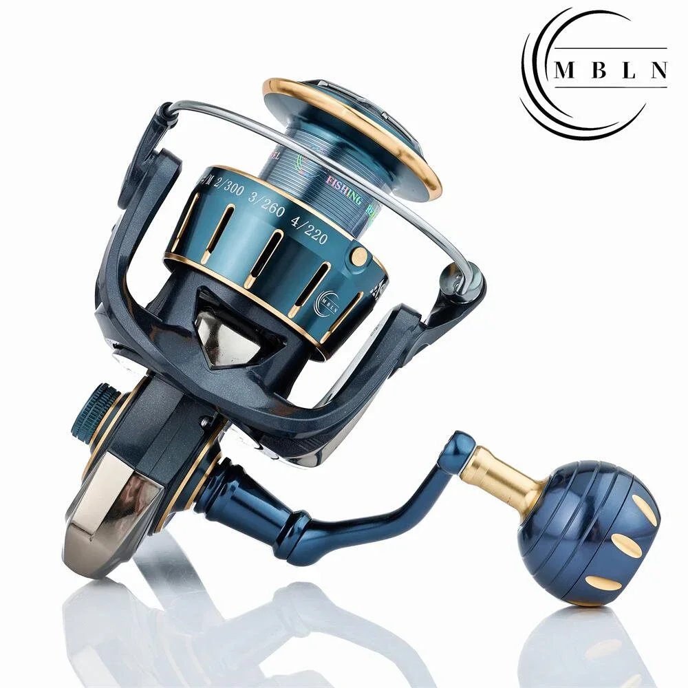 MBLN Saltwater Spinning Reel, Alloy CNC Arm, Gear, Spool & Handle, 5+1 Steel Ball Bearings