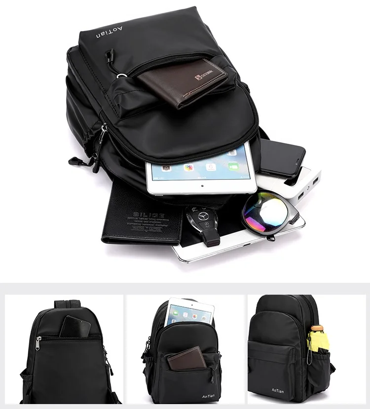 New Designer Fashion Men Backpack Mini Soft Touch Multi-Function Small Backpack Male Shoulder Bag Men Purse travel bags mochilas