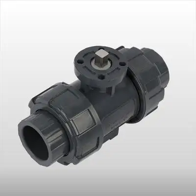 UPVC 2 Way Plastic Valves True Union UPVC Corrosion Resistant Valves For Acids, Bases Organic Solvents Seawater