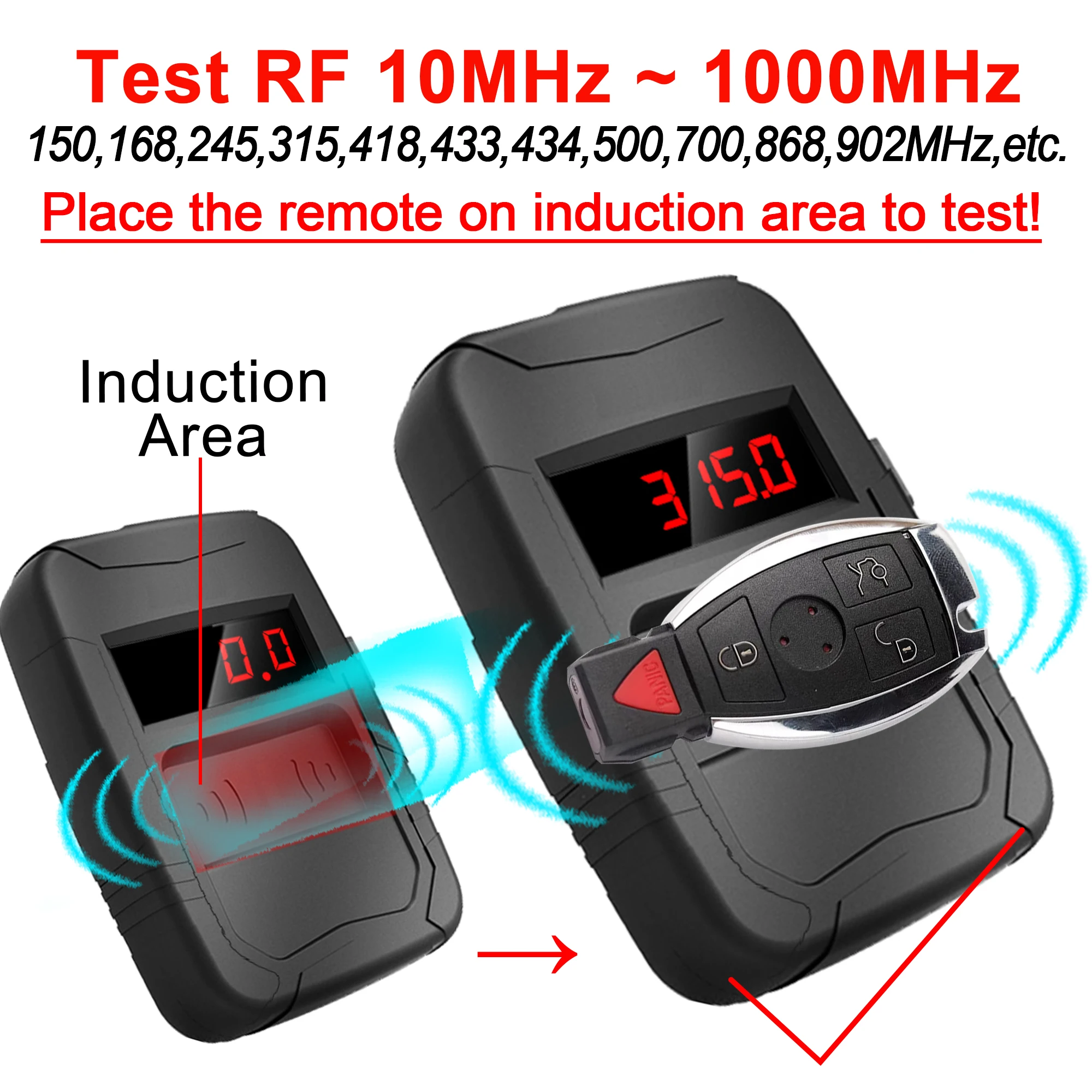 WOYO Car IR Infrared Remote Auto Key Digital Frequency Tester Remote Control Tester, Record Frequency for door key remote clone