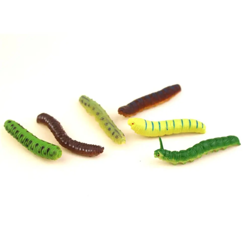 Scherzi Bavaglio Insetti Animali Oggetti di scena per il giorno degli sciocchi Caterpillar finto Verme intrecciato Giocattolo Bruco Giocattoli per insetti Giocattolo educativo per il trucco