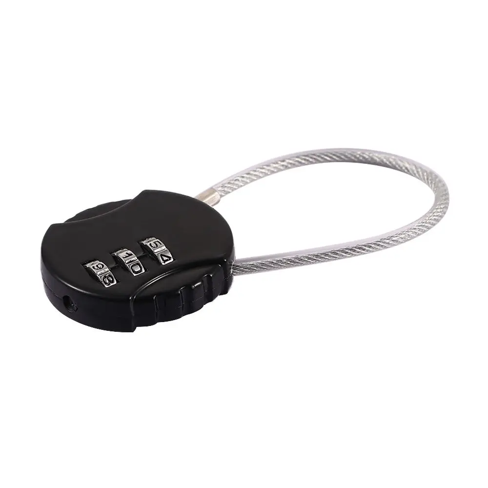 Camping Metal Ball Shaped Hiking Travel Accessories Steel Wire Gym Padlock Bicycle Lock Trunk Locks Code Lock