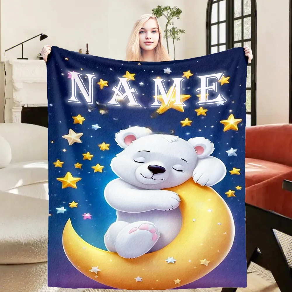 cobertor-de-flanela-com-nome-personalizado-urso-branco-e-lua-adequado-para-sofa-cama-halloween-aniversario-para-meninos-meninas-presentes