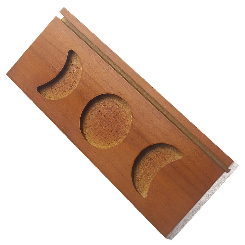 كريستال التارو بطاقة تخزين حامل خشبي الشاي ضوء حامل منضدية رف شاشة لتزيين المذبح ديكور المنزل #4