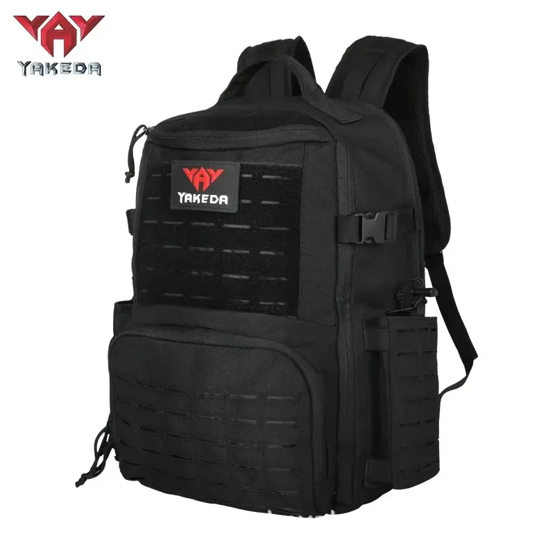 Yakeda Tactical Backpack Mountaineering Bag Sports Backpack Wear-resistant Polyester Travel Hiking Large Capacity Backpack