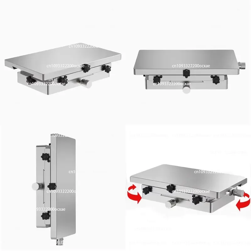 XY Two-way Screen Printer Fine-tuning Workbench, Adjustable Machine Platform with Adjustable Diagonal Lines