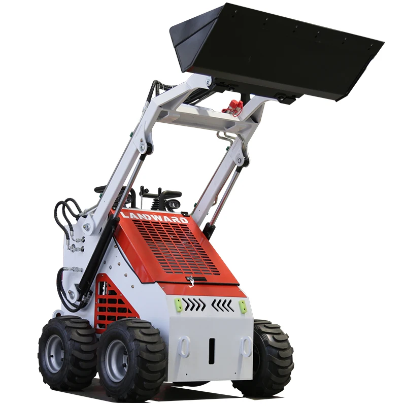 Europa e américa alta cavalos de potência skid steer carregador uso agrícola 4wd steer loader rastreador skid steer transporte avião personalizado