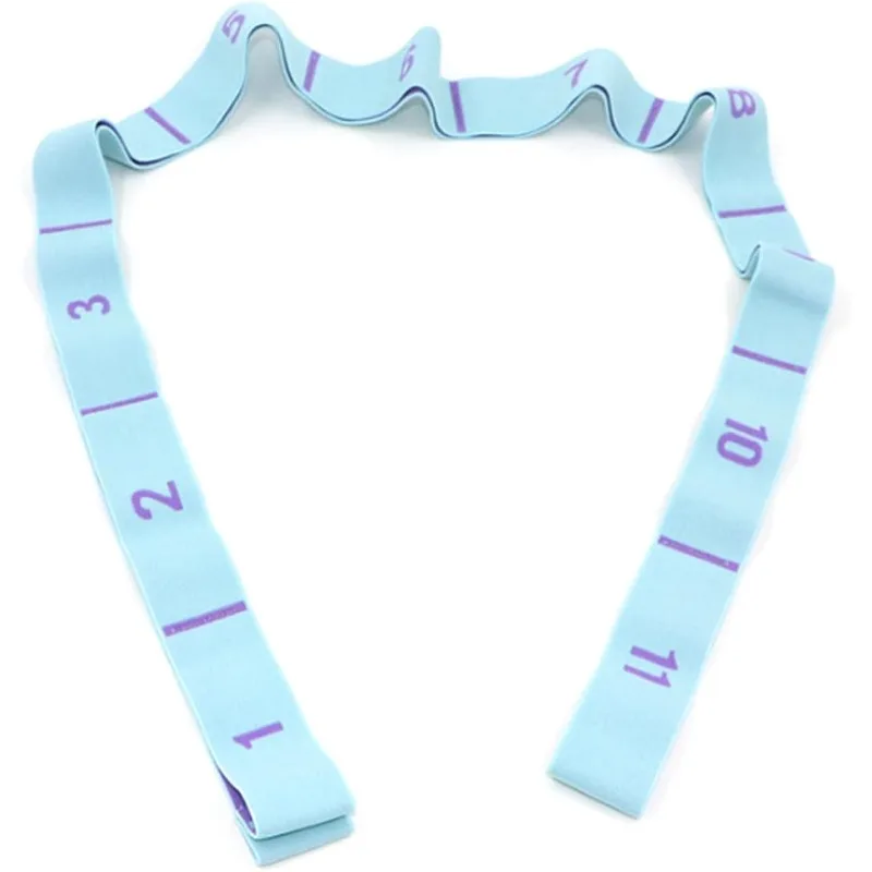 Multi-functional Stage Yoga Stretch Band Latin Dance Stretch Band Correct Posture 11 Grid Elastic Band Digital Band Pose Band
