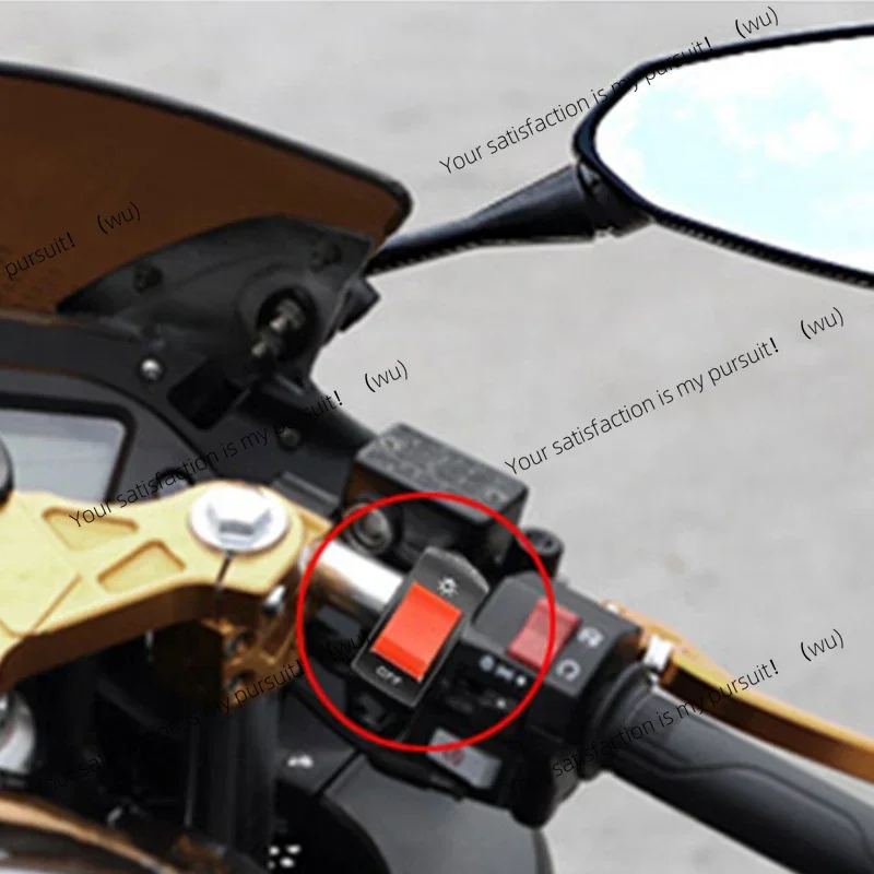 1Pc Motorcycle ON/OFF Button Universal ATV Bicycle Scooter Motorbike Multi-color Switch Push Button Connector Handlebar Switches