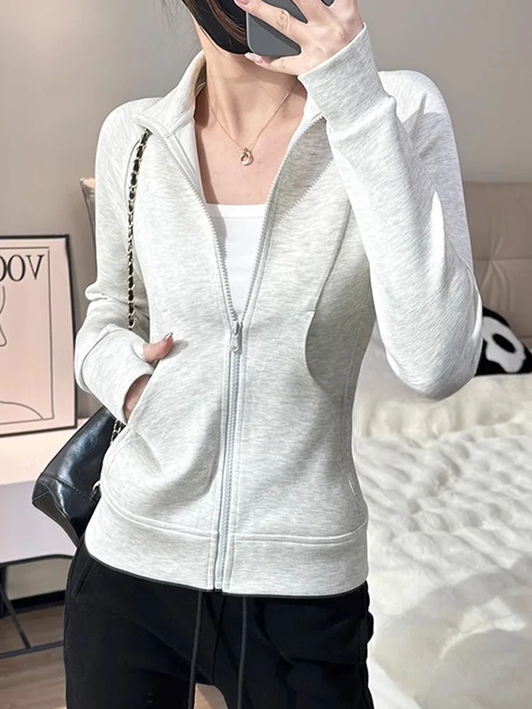Ay Long Sve Felpa con cappuccio Jaet Abbigliamento sportivo da yoga da donna Top di piccole dimensioni Coreano Sle Primavera Autunno Nuovo arrivo Pendolari Sle