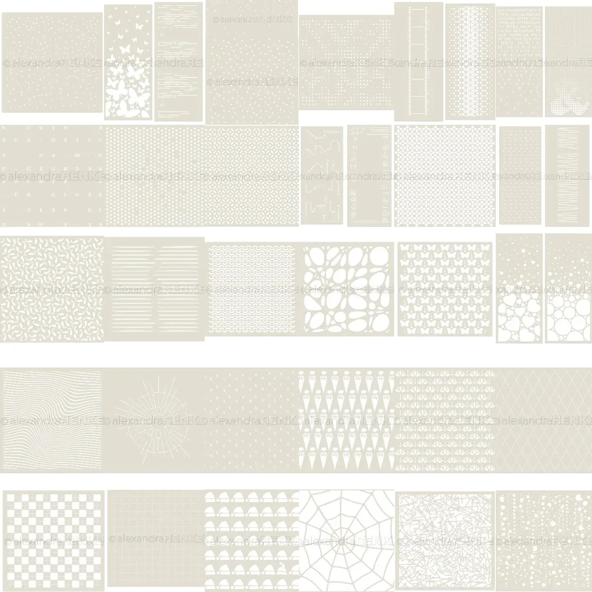 2024 October New Butterfly Spider Web Square Stencil For Scrapbooking Paper Craft Handmade Card Album