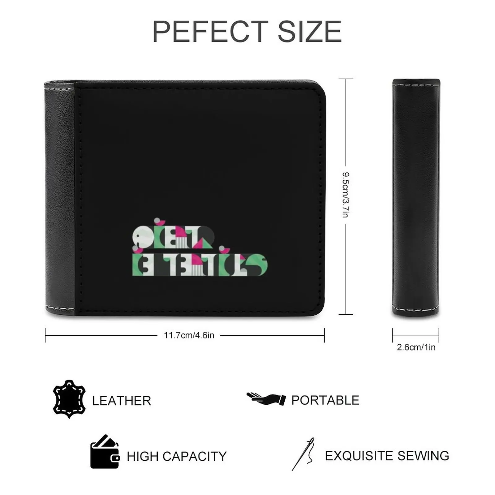 Off The Hook Logo Leather Wallet Men\'s Wallet Diy Personalized Purse Father\'S Day Gift Splatoon Wii U Splatoon 2 Switch Pearl