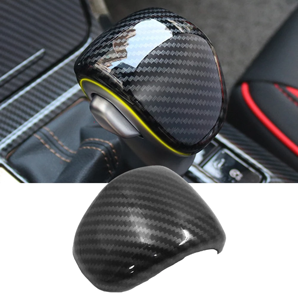Prevents Abrasion Carbon Fiber Gear Shift Cover Car Feeling Covers Existing Scratches Fashionable Style Car Interior Decor