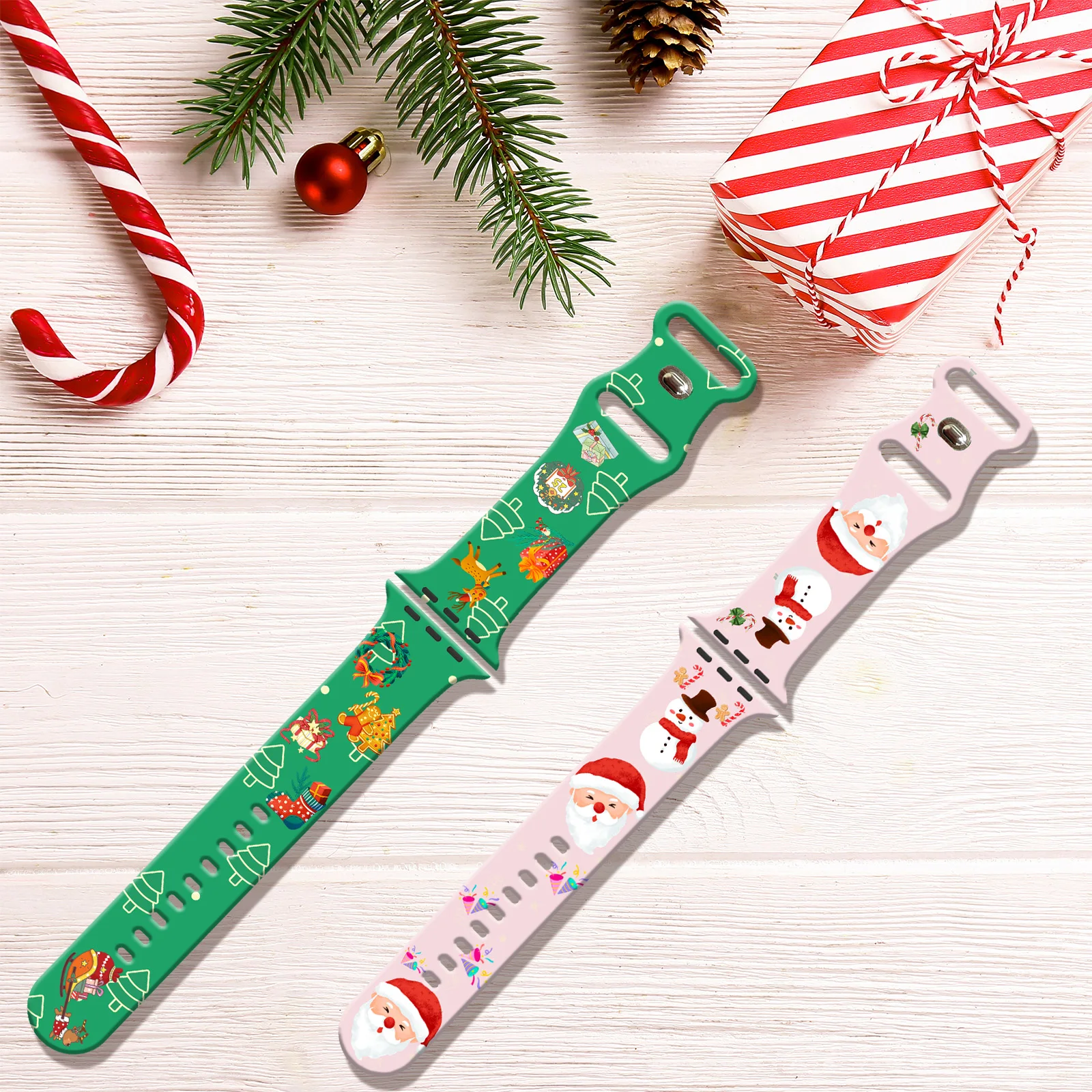 Cinturino stampato Dream Christmas per Apple Watch 11 10 9 8 Cinturino sostituibile per cinturino iWatch 42mm 41mm 40mm 38mm
