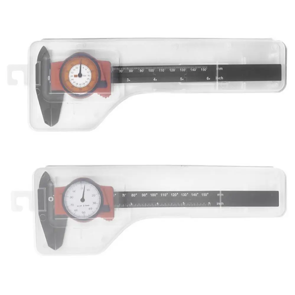 Dial Caliper Metric 0 - 150mm Imperial 0 - 6 Inch Vernier Caliper with Dial Measuring Tools Carpentry Tool Ruler Micrometer