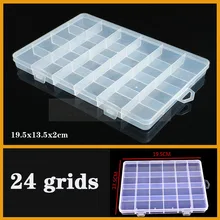 Transparent Plastic box Screw Compartment Box Jewelry Earring Display Case Container Clear Terminal Organizer Tool Storage boxes