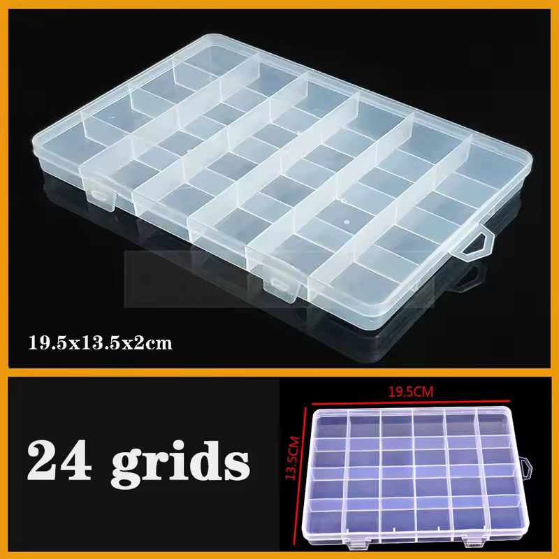 Transparent Plastic box Screw Compartment Box Jewelry Earring Display Case Container Clear Terminal Organizer Tool Storage boxes - Image 31