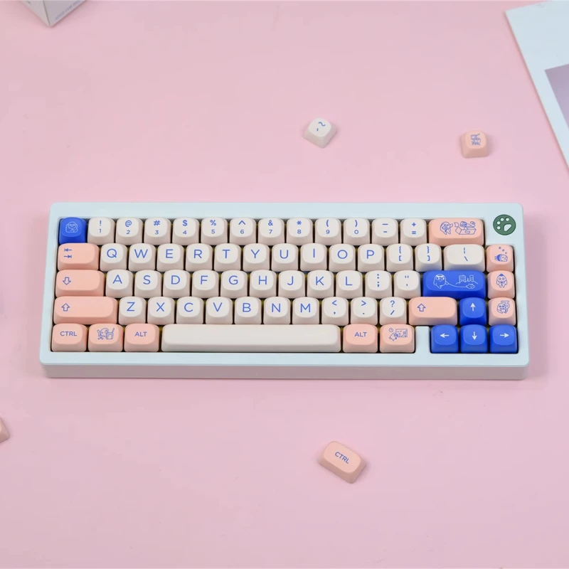 

126 клавиш POCO MOA Profile PBT Keycap Сублимированные персонализированные колпачки для клавиш Cherry MX Switch Игровая механическая клавиатура