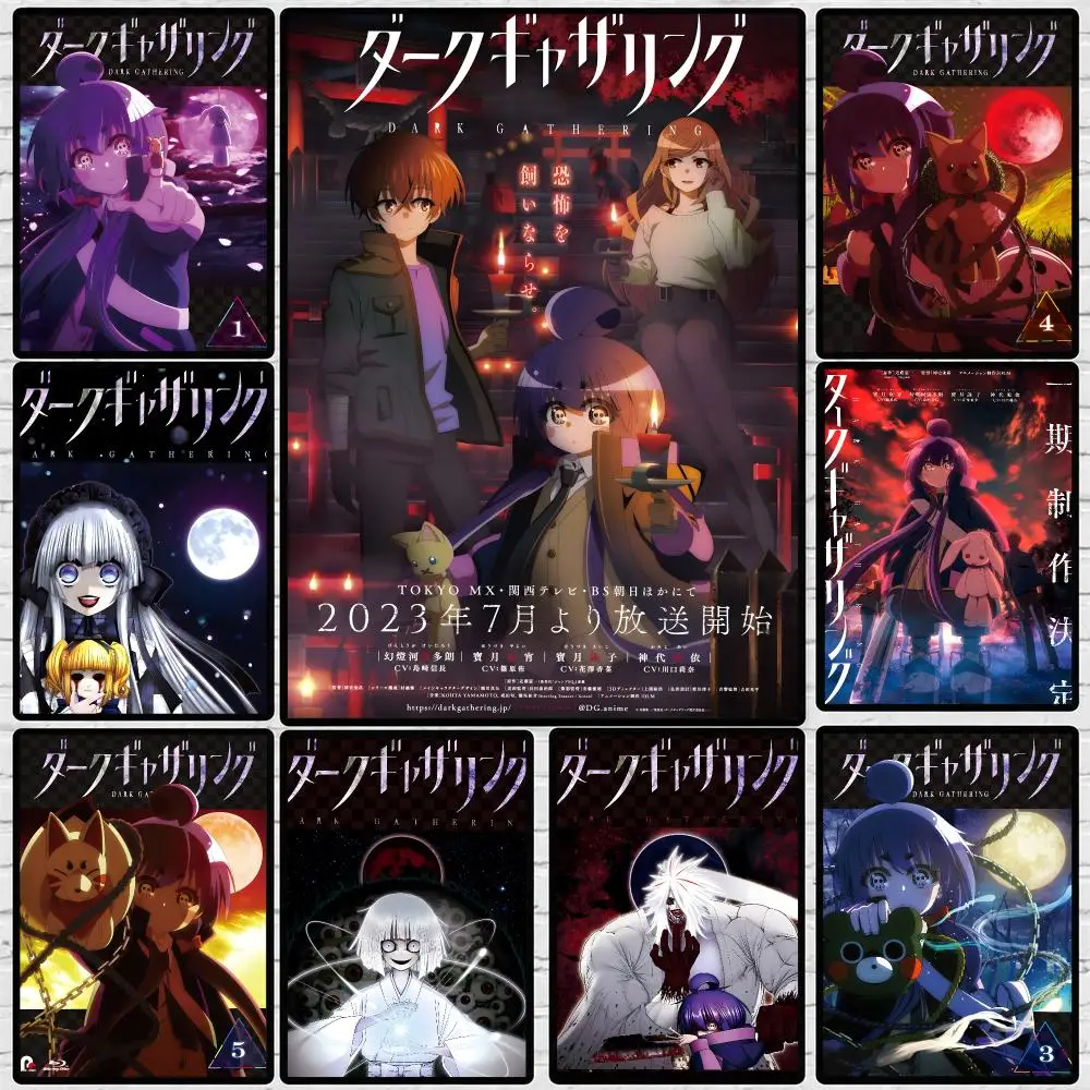 Anime Dark Gathering Poster High-definition  poster stickers, suitable for bedroom, living room, home decoration