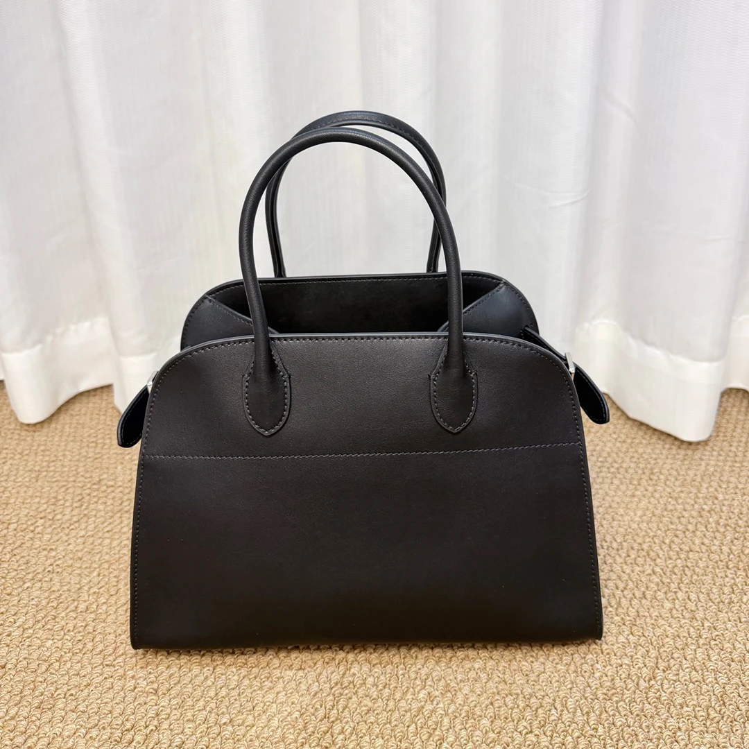 Mendy Large Capacity Tote Bag Shoulder Bag Genuine Leather Work Handbag Double Handle Removable Strap Casual Luxury Designer