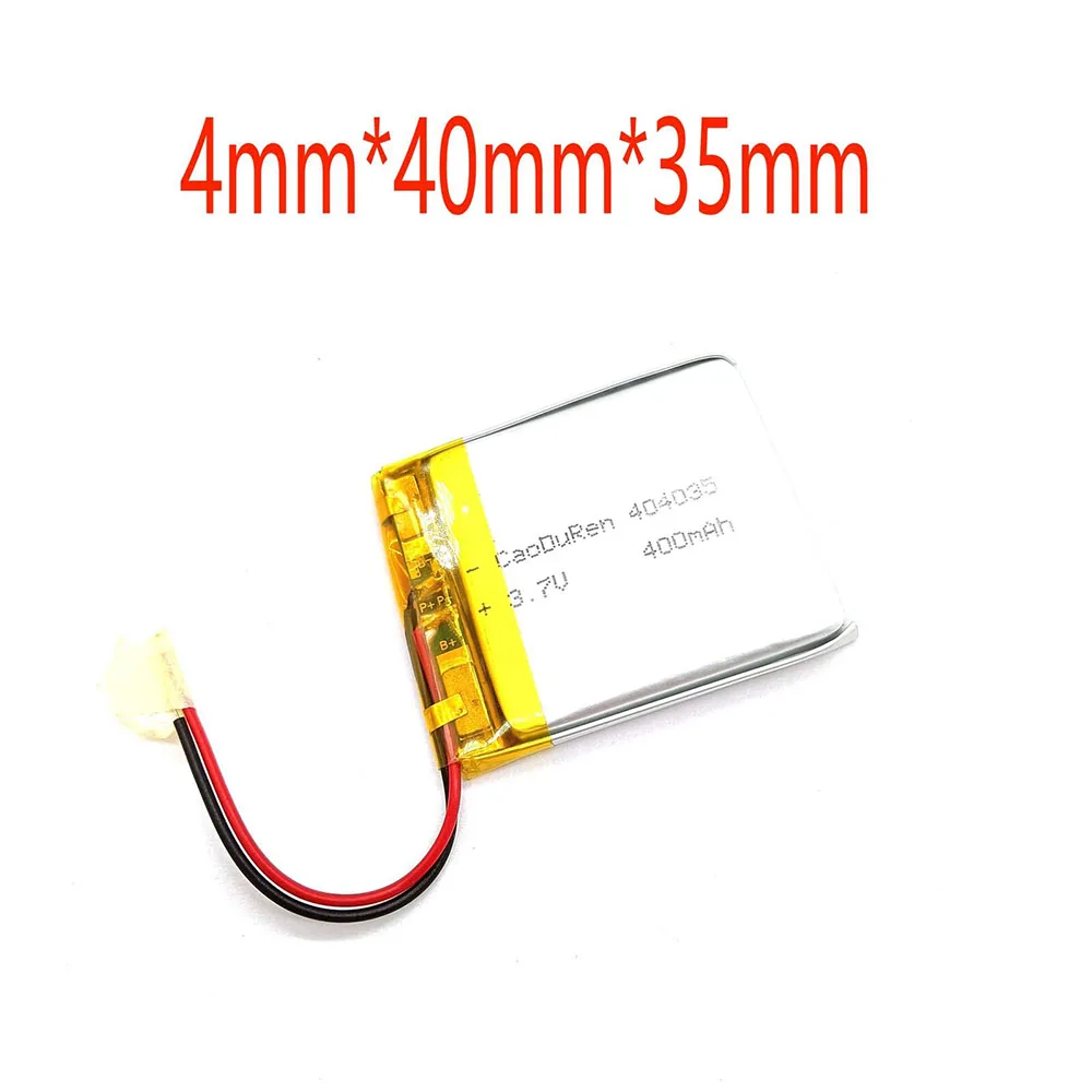 3.7V 400Mah 403540 Li-Ion Li-Polymer Li Battery 2.0 JST 2Pin For GPS POWER BANK DVD MOBILE POWER CAMERA MP3 ELECTRIC TOYS