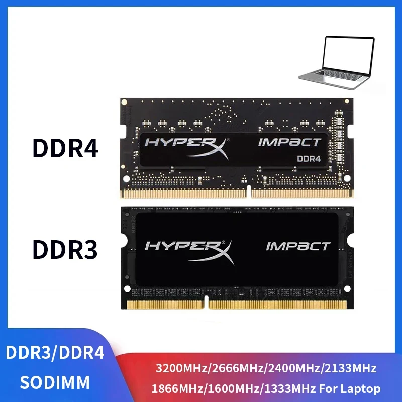 DDR4 RAM Laptop DDR3 Memoria DDR3L 16GB 8GB 4GB Pamięć do notebooka 1333 1600 1866 2133 2400 2666 3200 MHz 1.2V 1.5V 1.35V