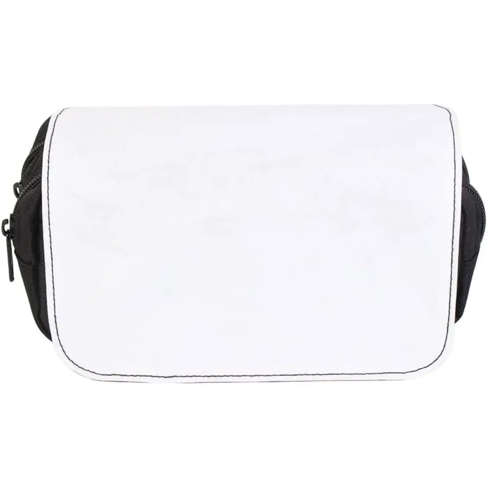 

10 PCS Sublimation Printable Blank Pencil Case Pen Bag Multi-pose Cosmetic Bag with Zipper DIY Crat Canvas Zipper Pouch Blank Ma