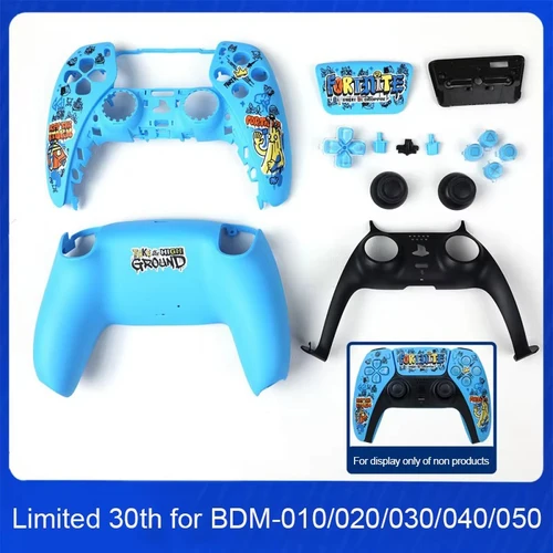 Imagen 1 del producto 30 aniversario limitado para el controlador PS5 BDM-010/020/030/040/050 funda del controlador cubierta frontal trasera para mango Playstation 5