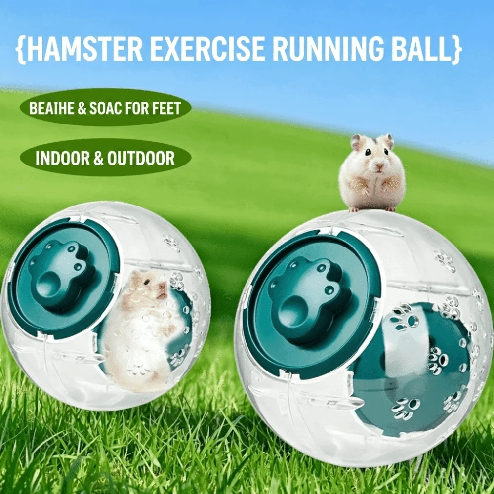 Portable Hamster Running Ball 12/15/18cm Escape Proof Hamster Exercise Ball Multi-function Durable Small Pet Running Ball
