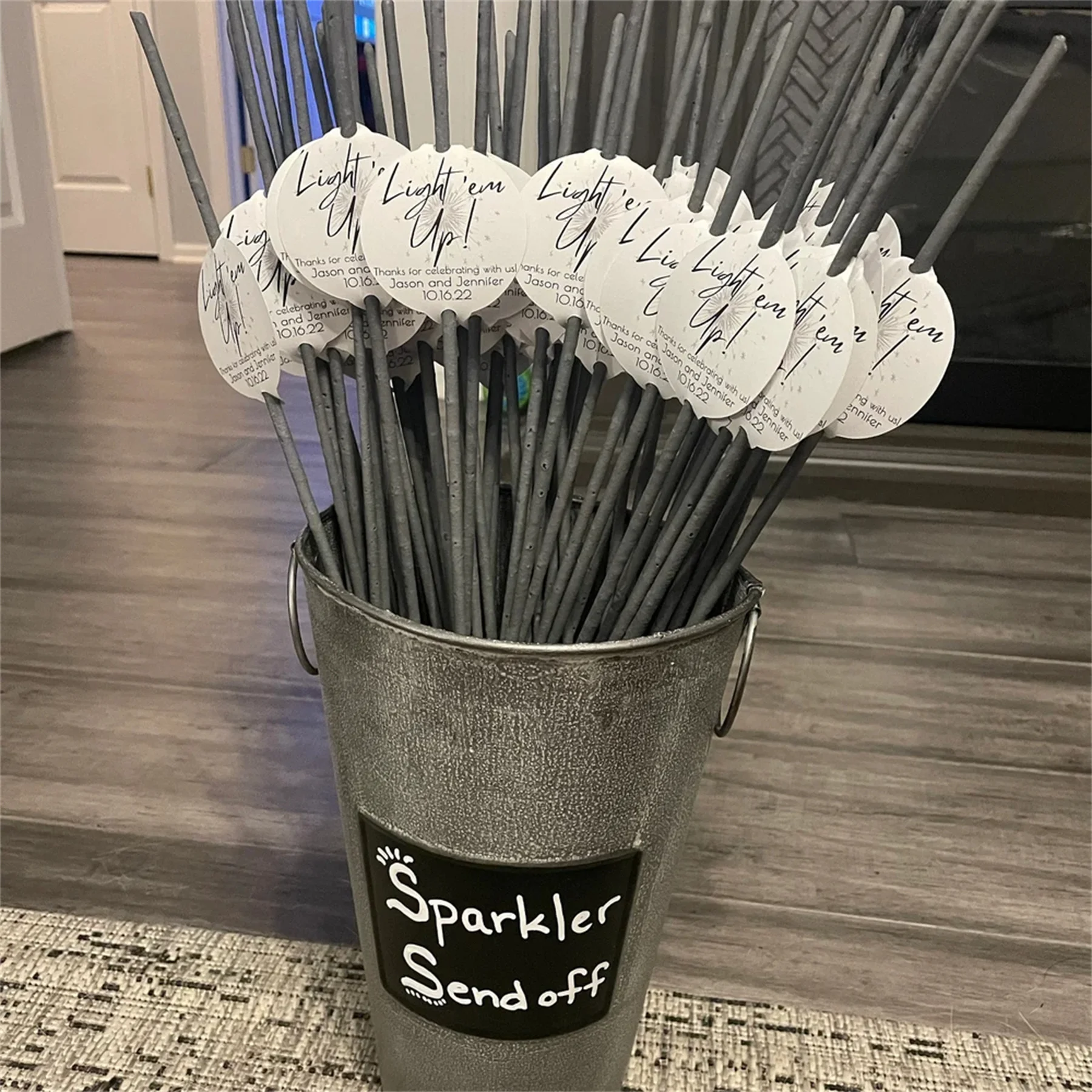 50 قطعة من علامات سباركلر للخروج الكبير للزفاف |   تضيء الليل |   علامات سباركلر لضيوف الزفاف |   هدايا الزفاف |   زفاف سباركل