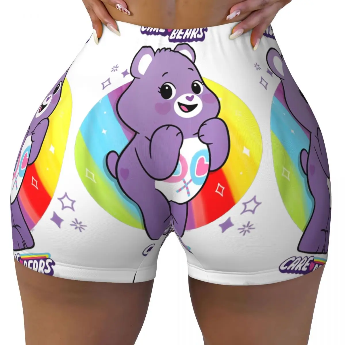

Woman Gym Running Biker Yoga Shorts Care Bears- Unlock The Magic Share Bear Shorts Fitness